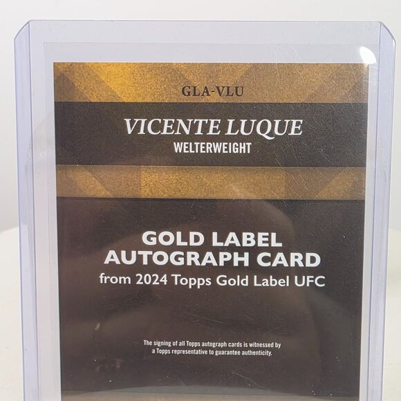 Vicente Luque Topps Gold Label UFC Certified Autograph Card #234/249 2024 Topps - Picture 8 of 11